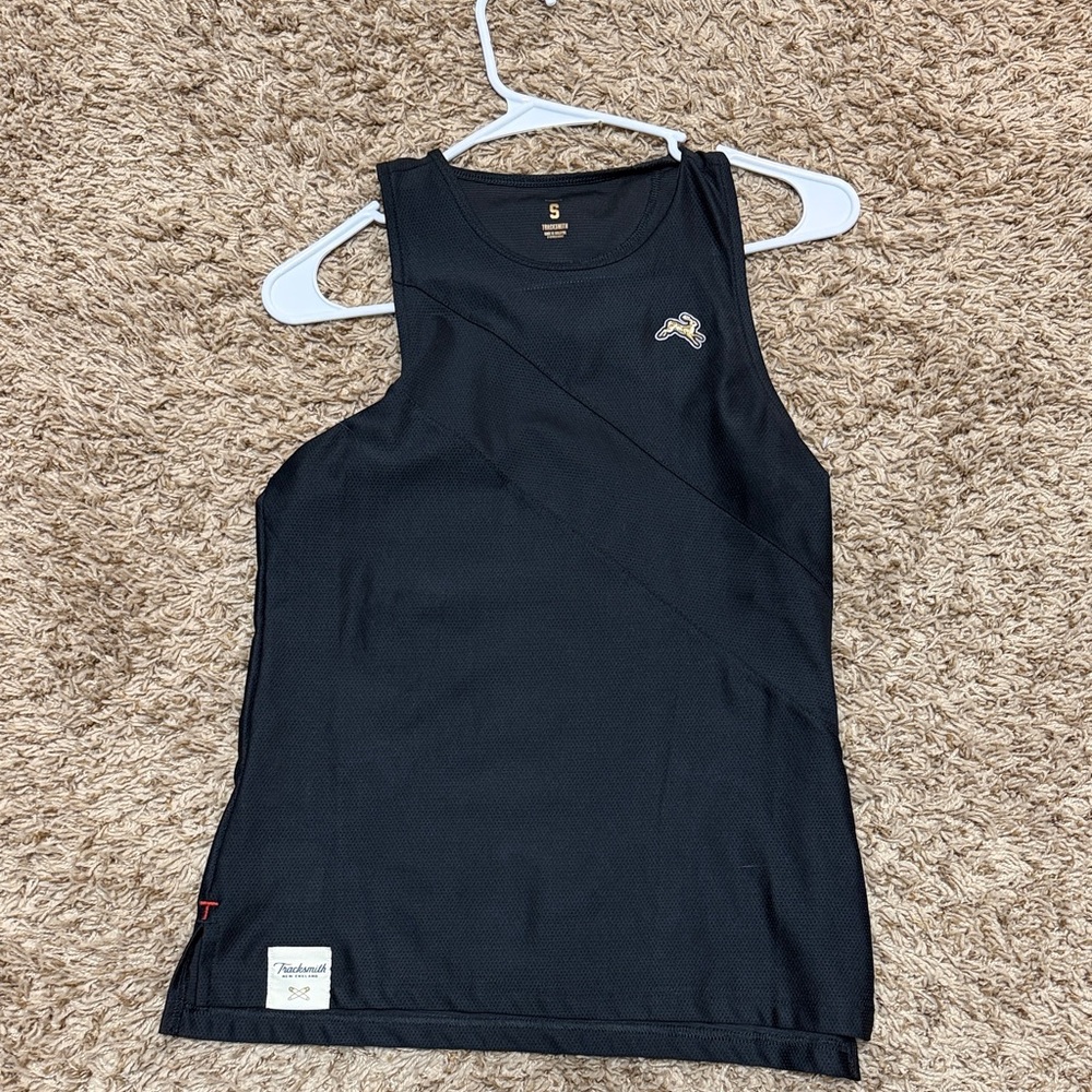 Tracksmith Black Performance Tank Top